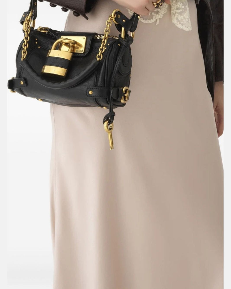 Chloé Black Leather Paddington Shoulder Bag Glam Steals