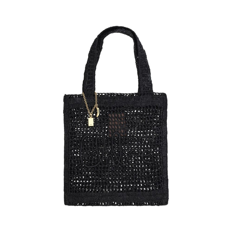 Chloé Black Raffia Bag Glam Steals