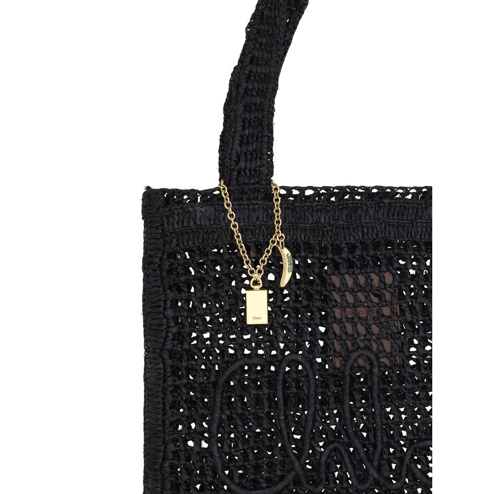 Chloé Black Raffia Bag Glam Steals