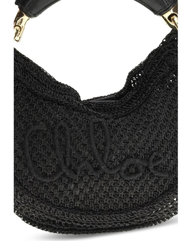 Chloé Black Raffia Shoulder Bag Glam Steals