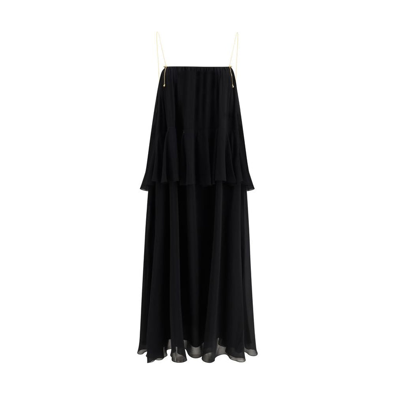 Chloé Black Silk Casual Dress Glam Steals