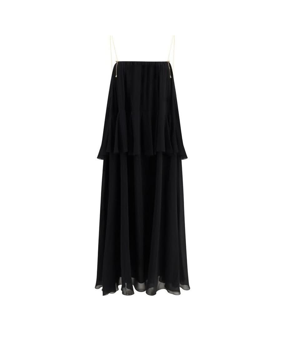 Chloé Black Silk Casual Dress 