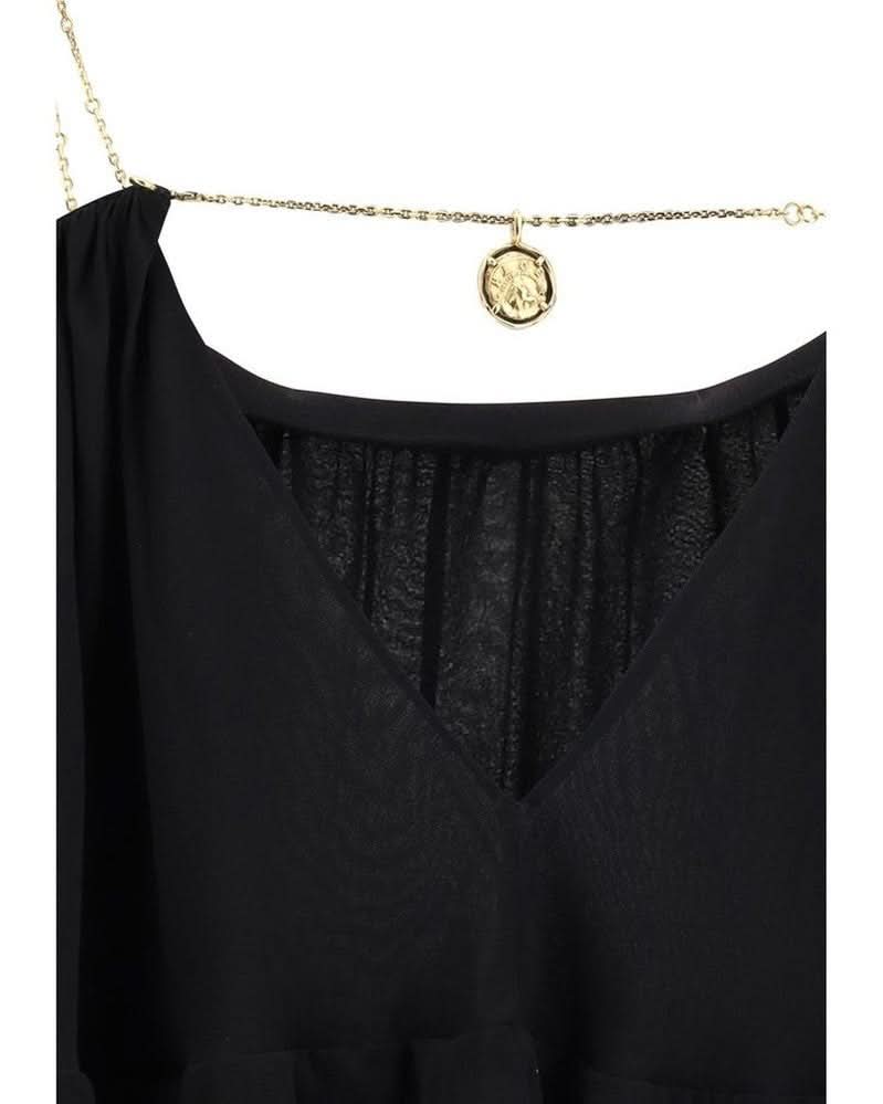 Chloé Black Silk Casual Dress 