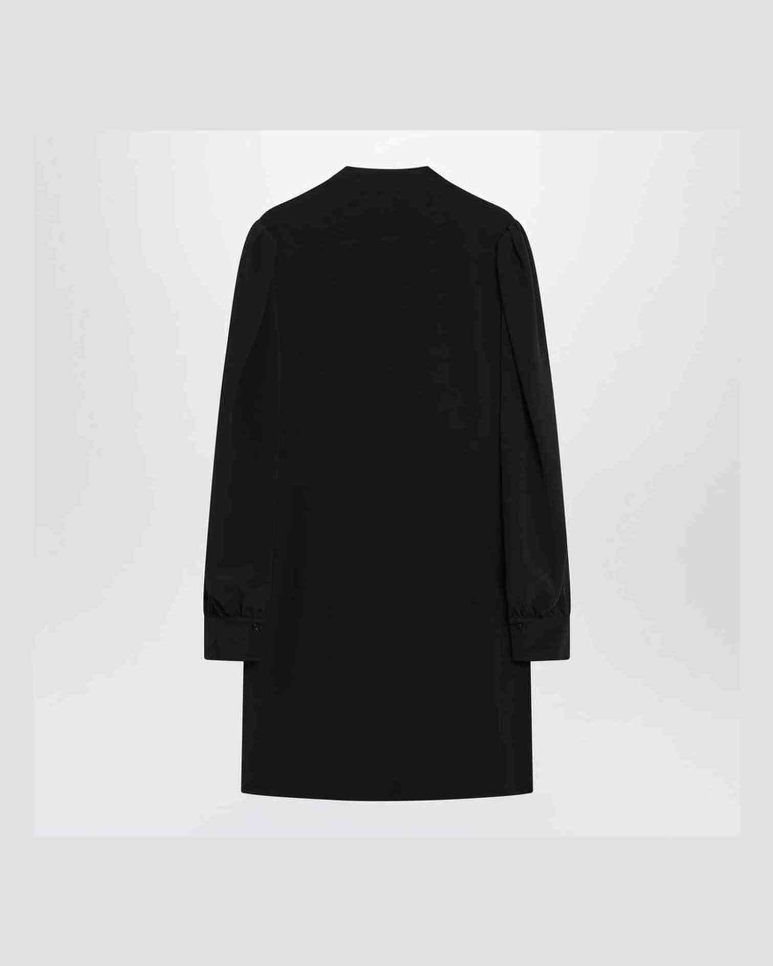 Chloé Black Silk Ruffled Dress in Blend Glam Steals