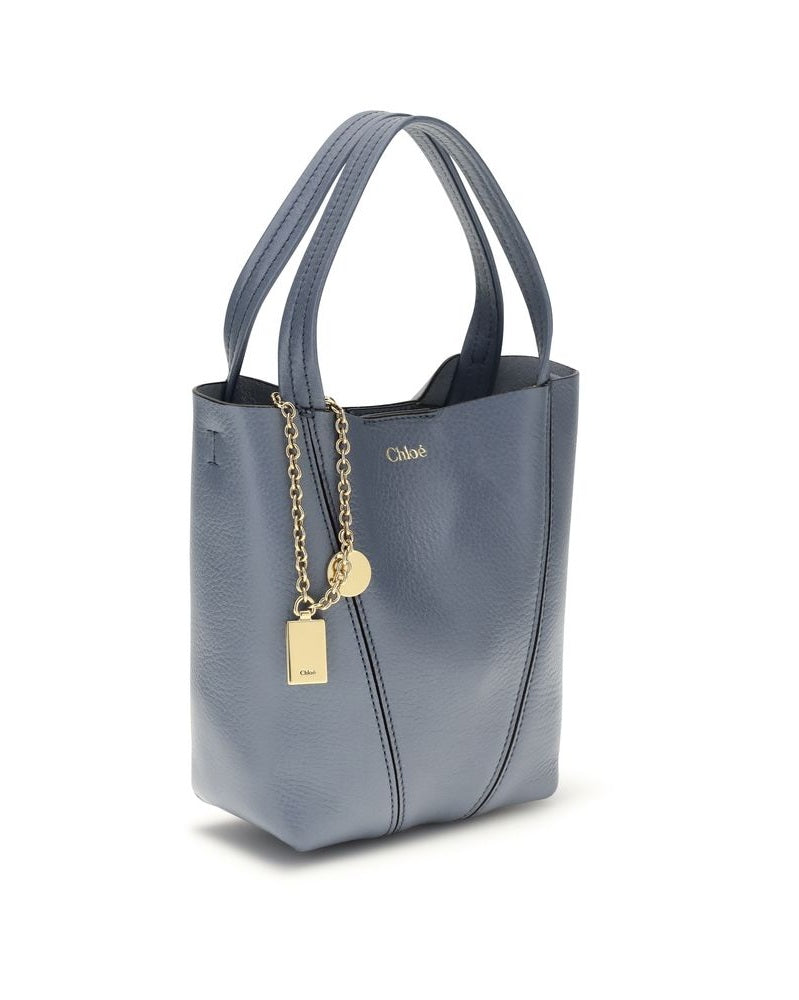 Chloé Blue Calf Leather Bos Taurus Shoulder Bag Glam Steals