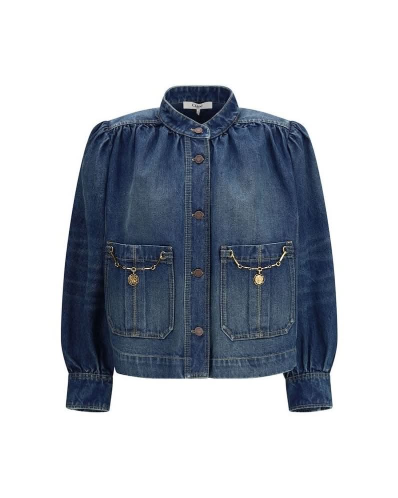 Chloé Blue Cotton Denim Jacket Glam Steals