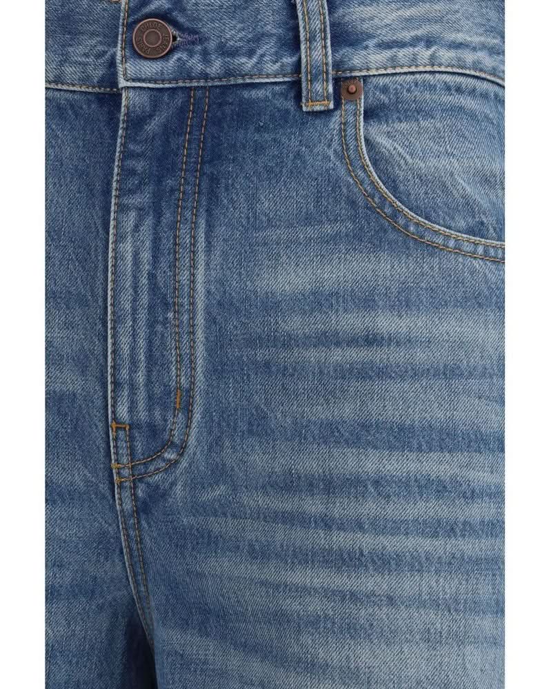 Chloé Blue Cotton Jeans Denim Jeans