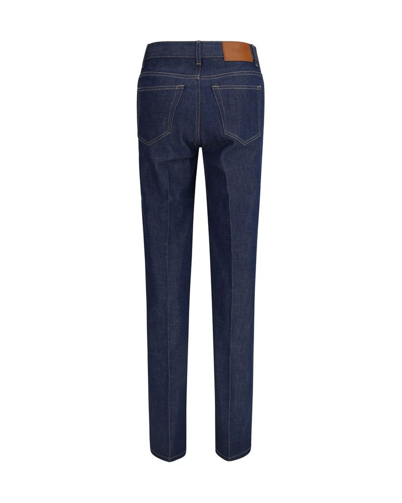 Chloé Blue Cotton Slim Fit Jeans Glam Steals