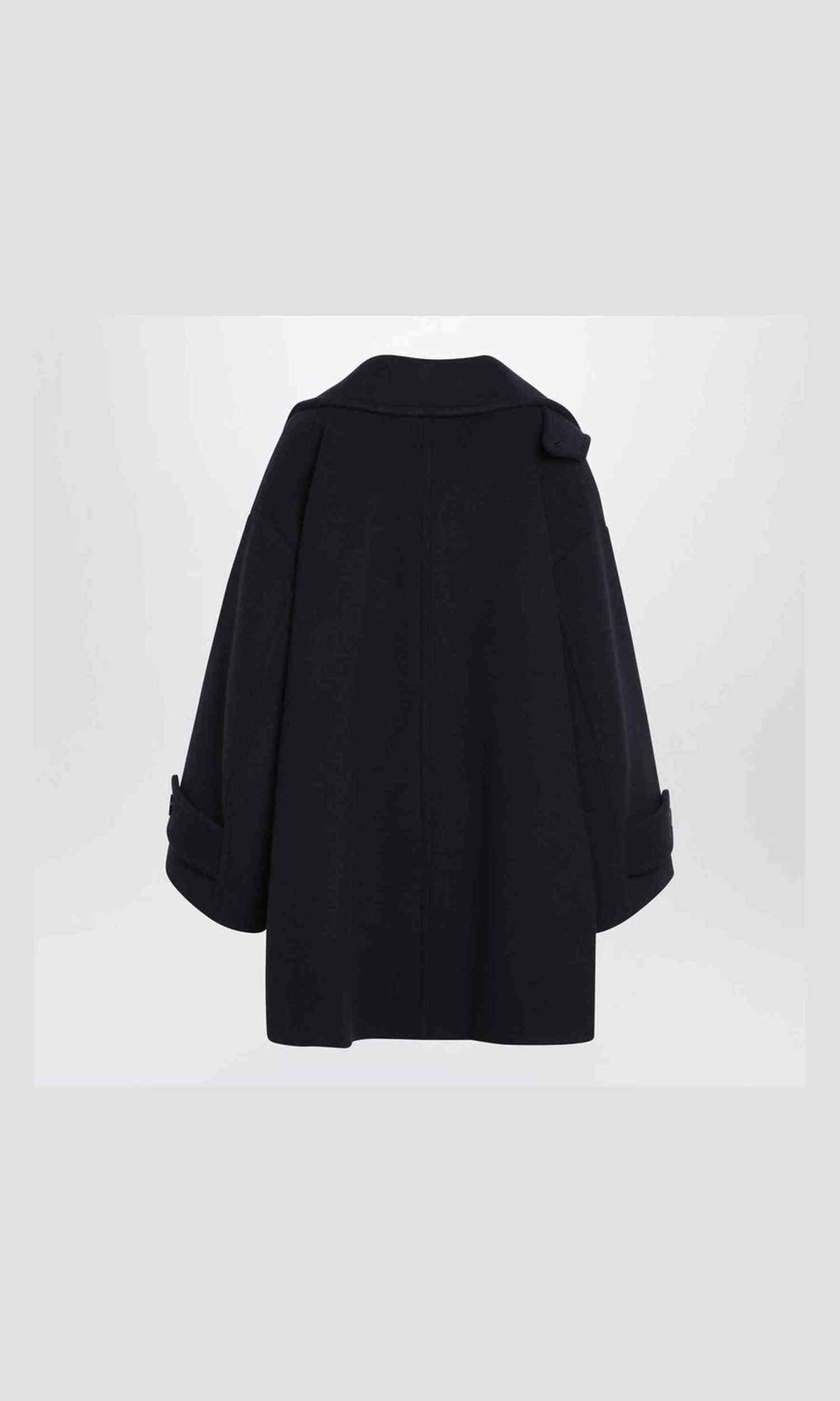 Chloé Blue Wide Double Breasted Coat Glam Steals