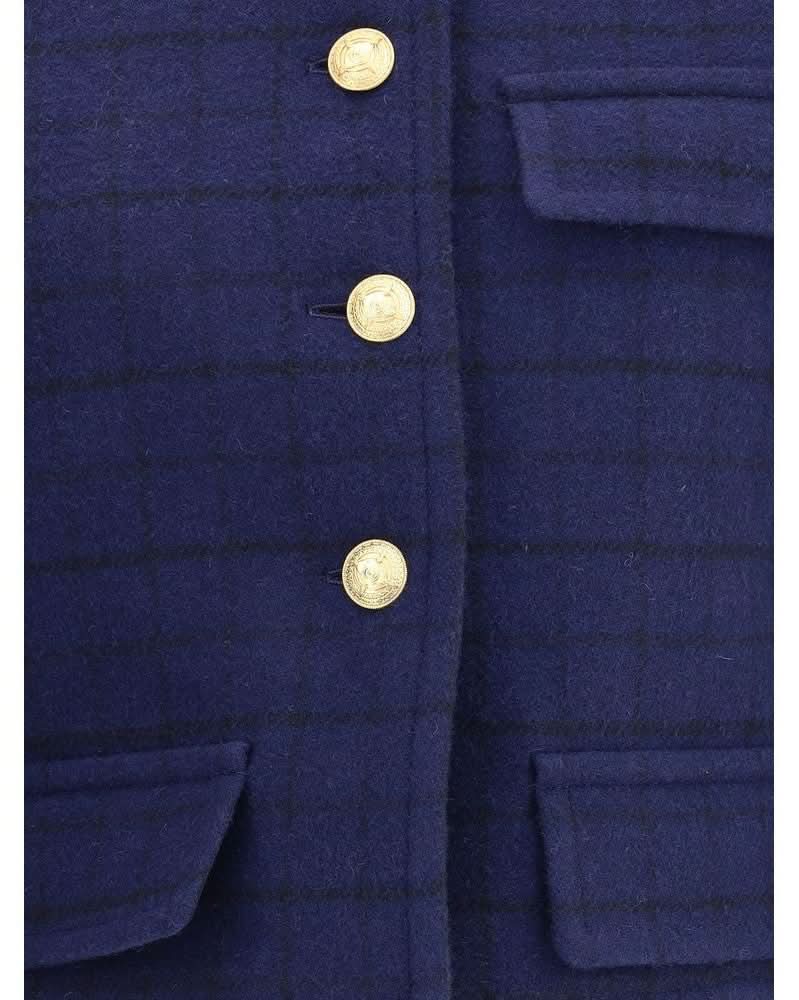 Chloé Blue Wool Coat Glam Steals