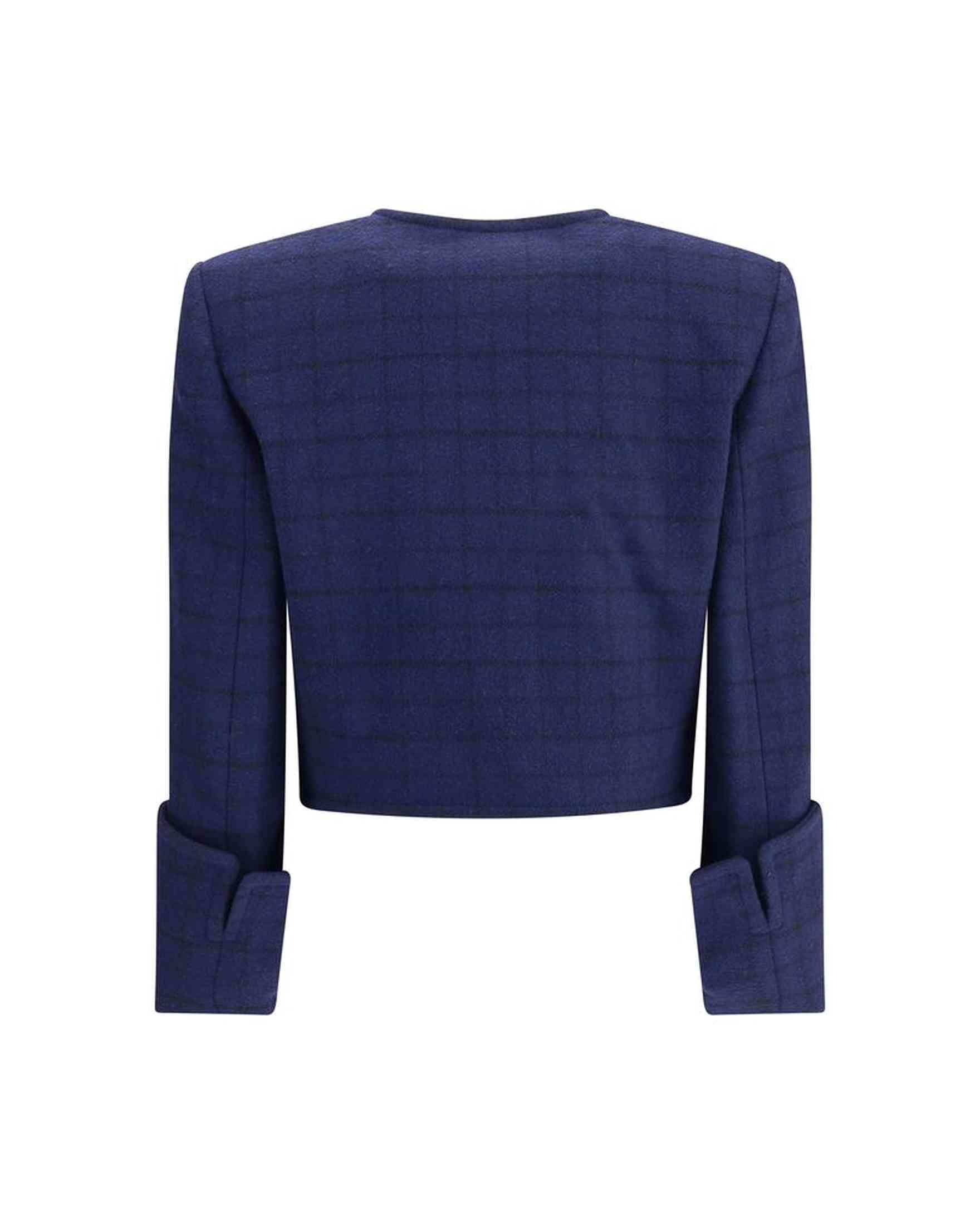 Chloé Boxy Jacket In Wool Plaid Glam Steals