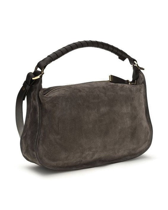 Chloé Brown Calf Leather Bos Taurus Shoulder Bag Glam Steals