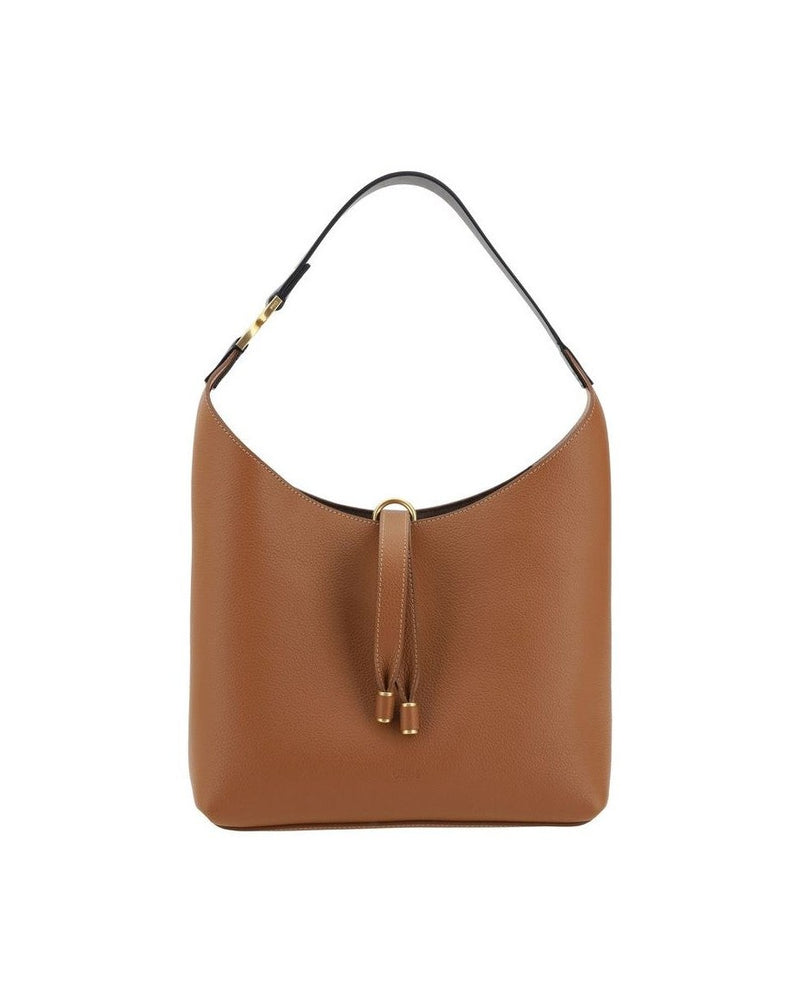 Chloé Brown Calf Leather Bos Taurus Shoulder Bag Glam Steals