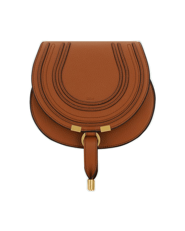 Chloé Brown Calf Leather Bos Taurus Shoulder Bag Glam Steals