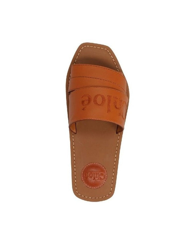 Chloé Brown Calfskin Sandals Glam Steals