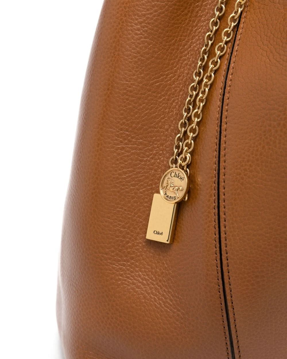 Chloé Brown Leather Bag Shopper