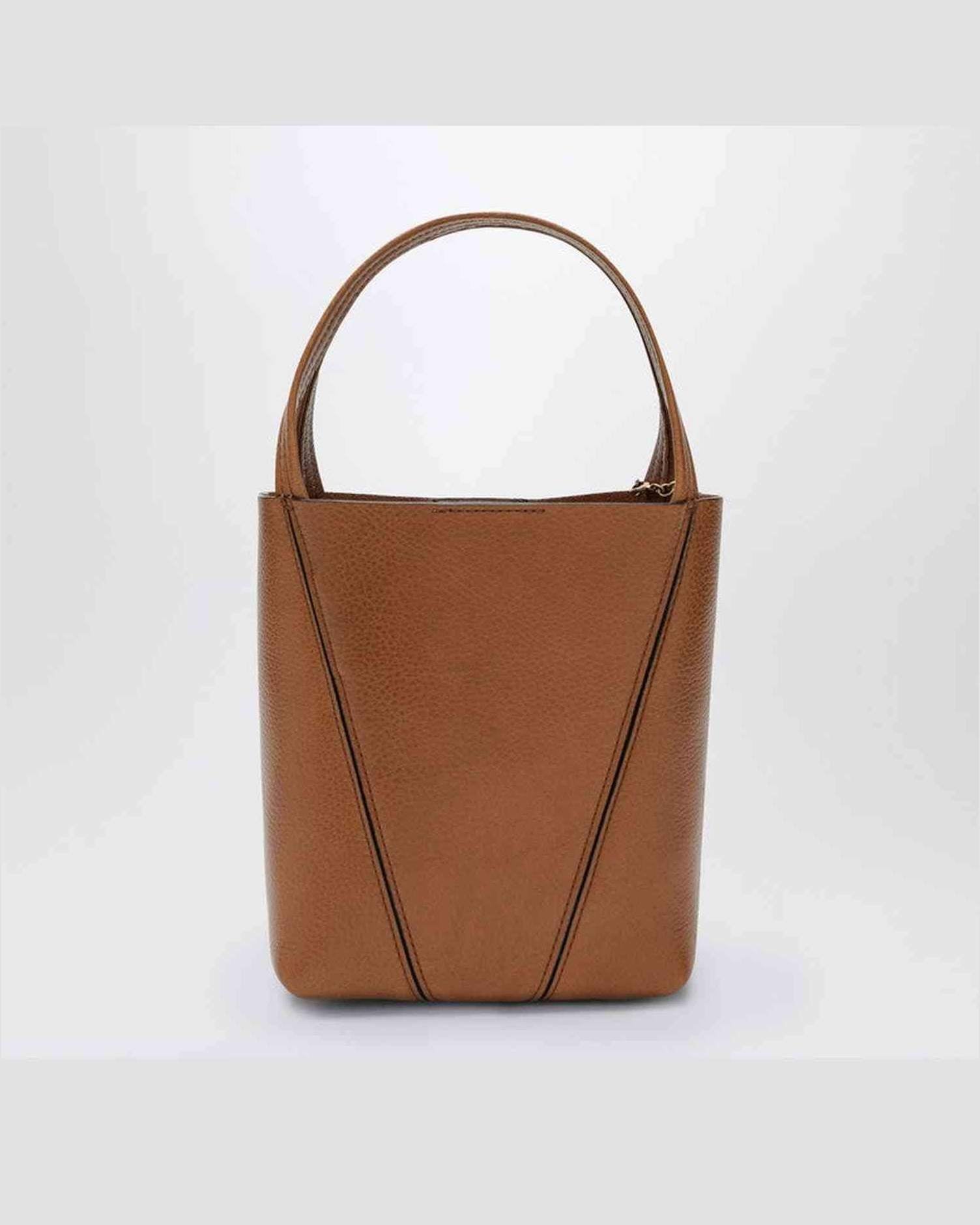 Chloé Brown Leather Small Spin Tote Bag Glam Steals