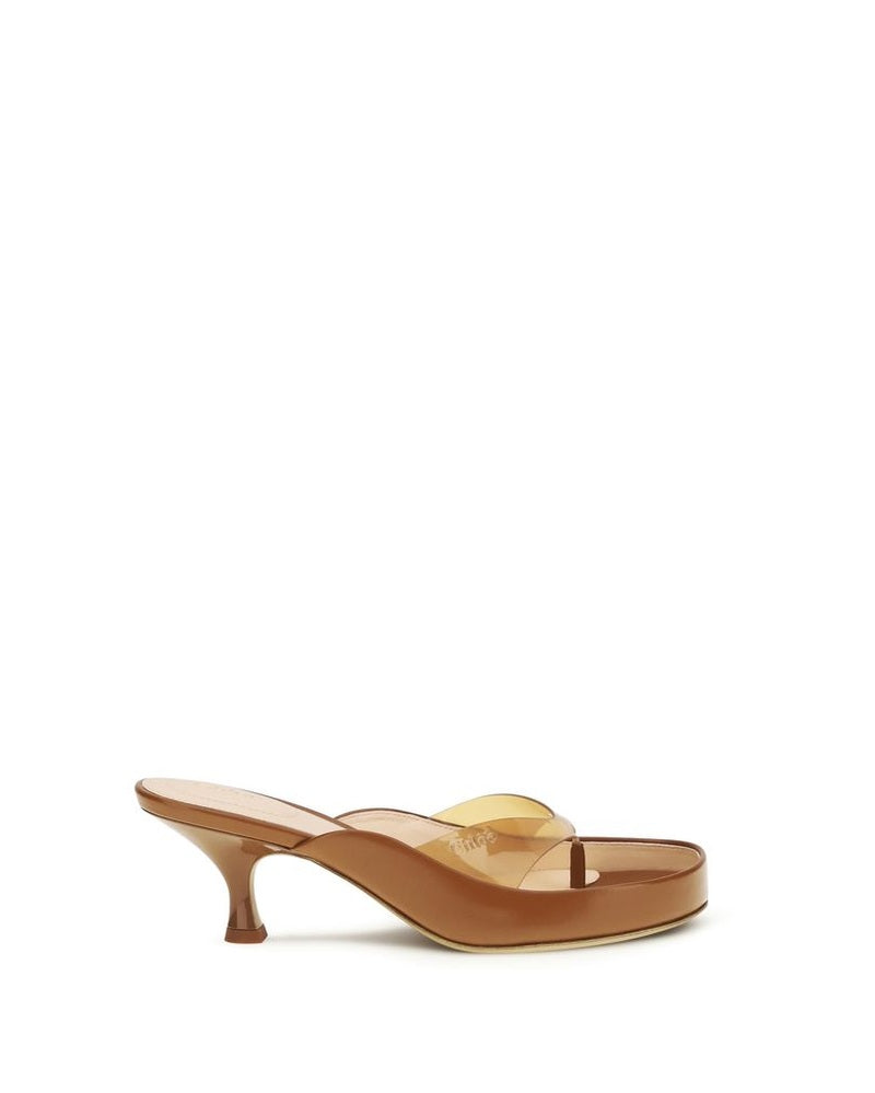 Chloé Brown Stiletto Heel Sandals Glam Steals