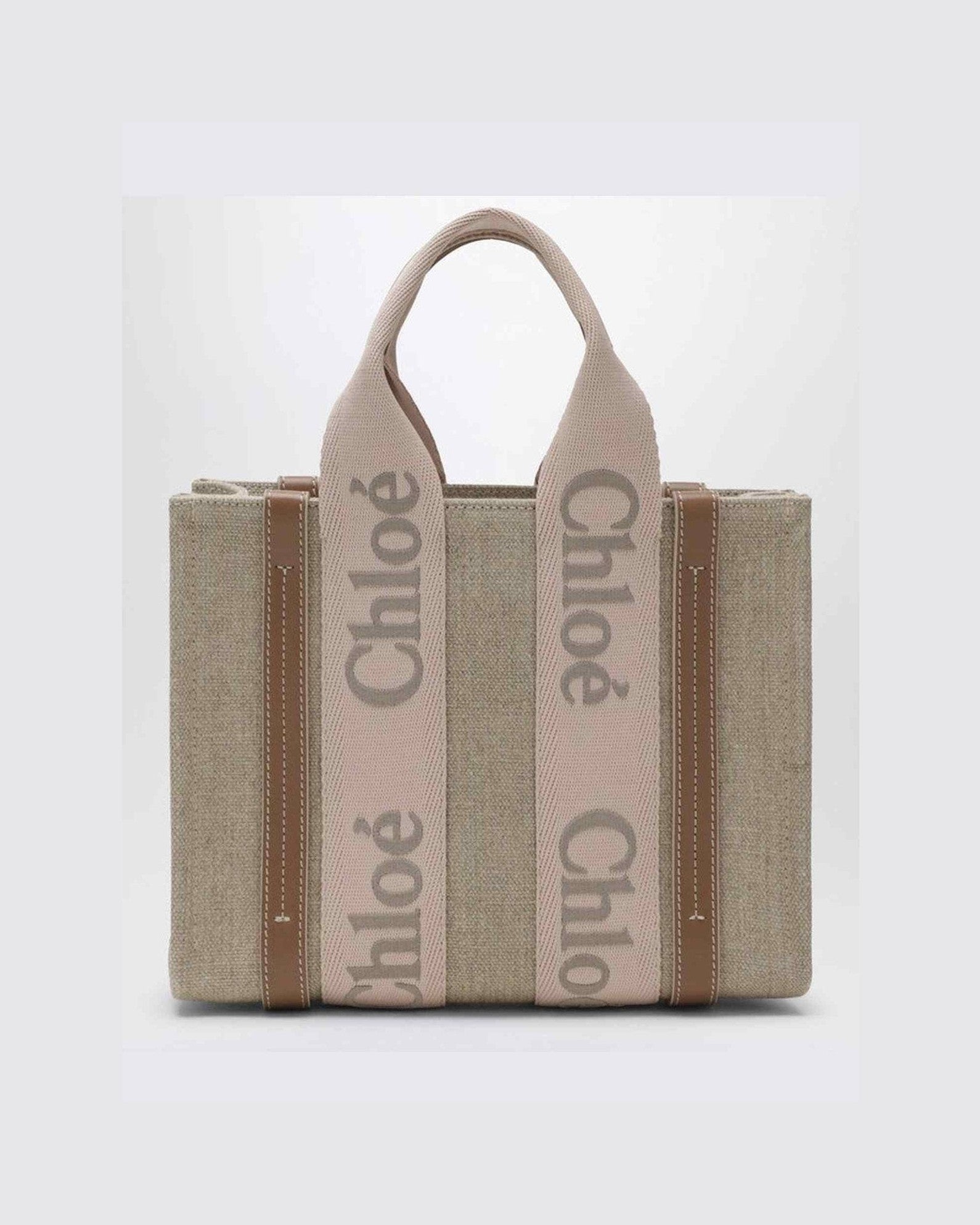 Chloé Canvas Woody Blushy/beige Bag Glam Steals