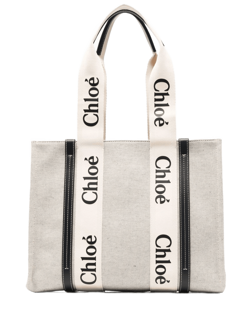 Chloé Canvas Woody Medium Tote Bag Glam Steals