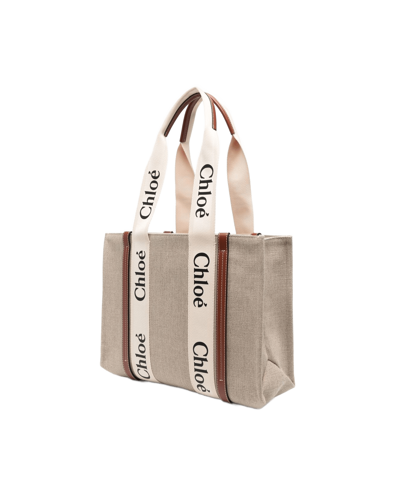 Chloé Canvas Woody Medium Tote Bag Glam Steals