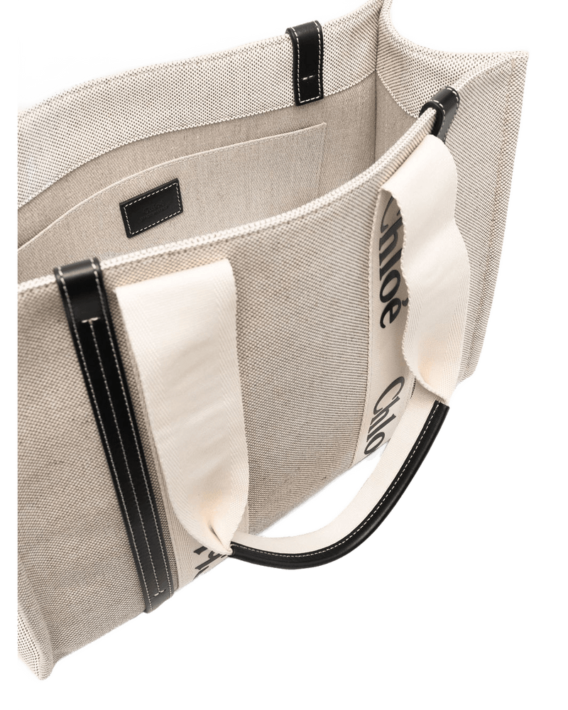 Chloé Canvas Woody Medium Tote Bag Glam Steals