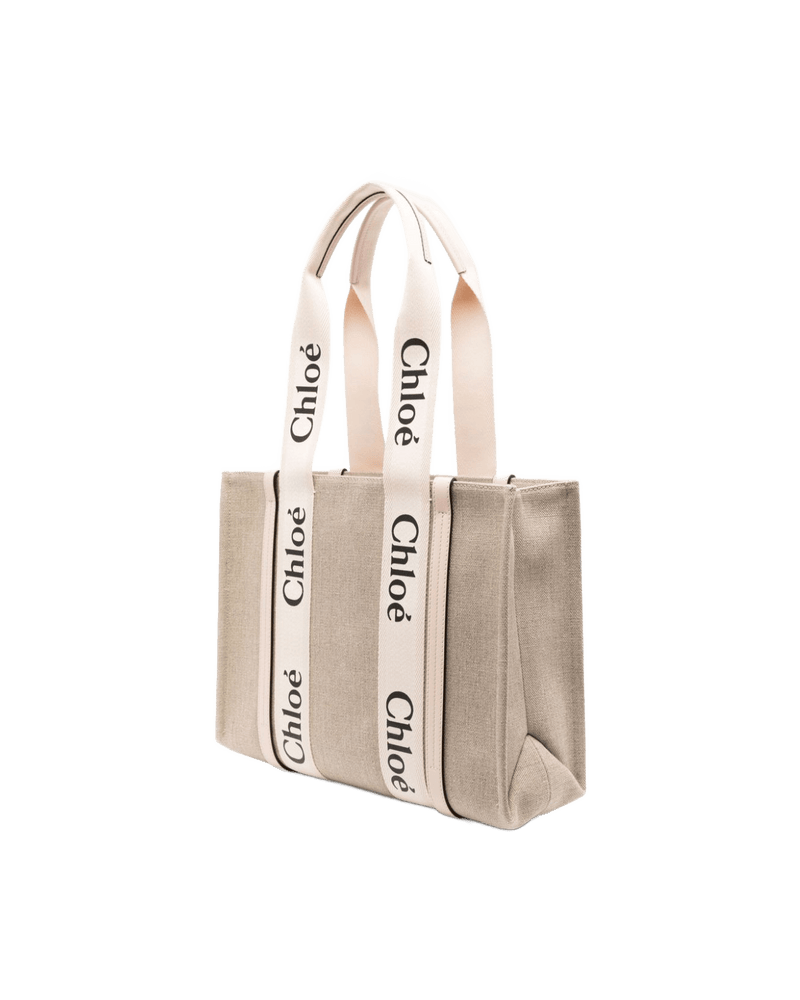 Chloé Canvas Woody Medium Tote Bag Glam Steals