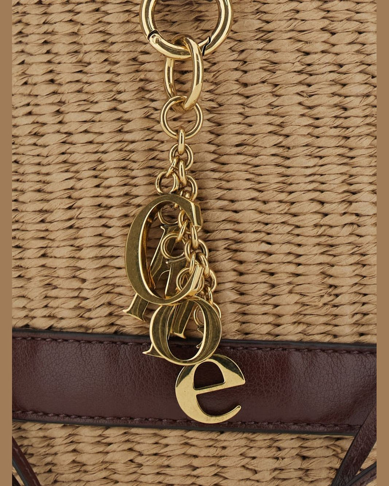 Chloé Charms Raffia Bucket Bag Glam Steals