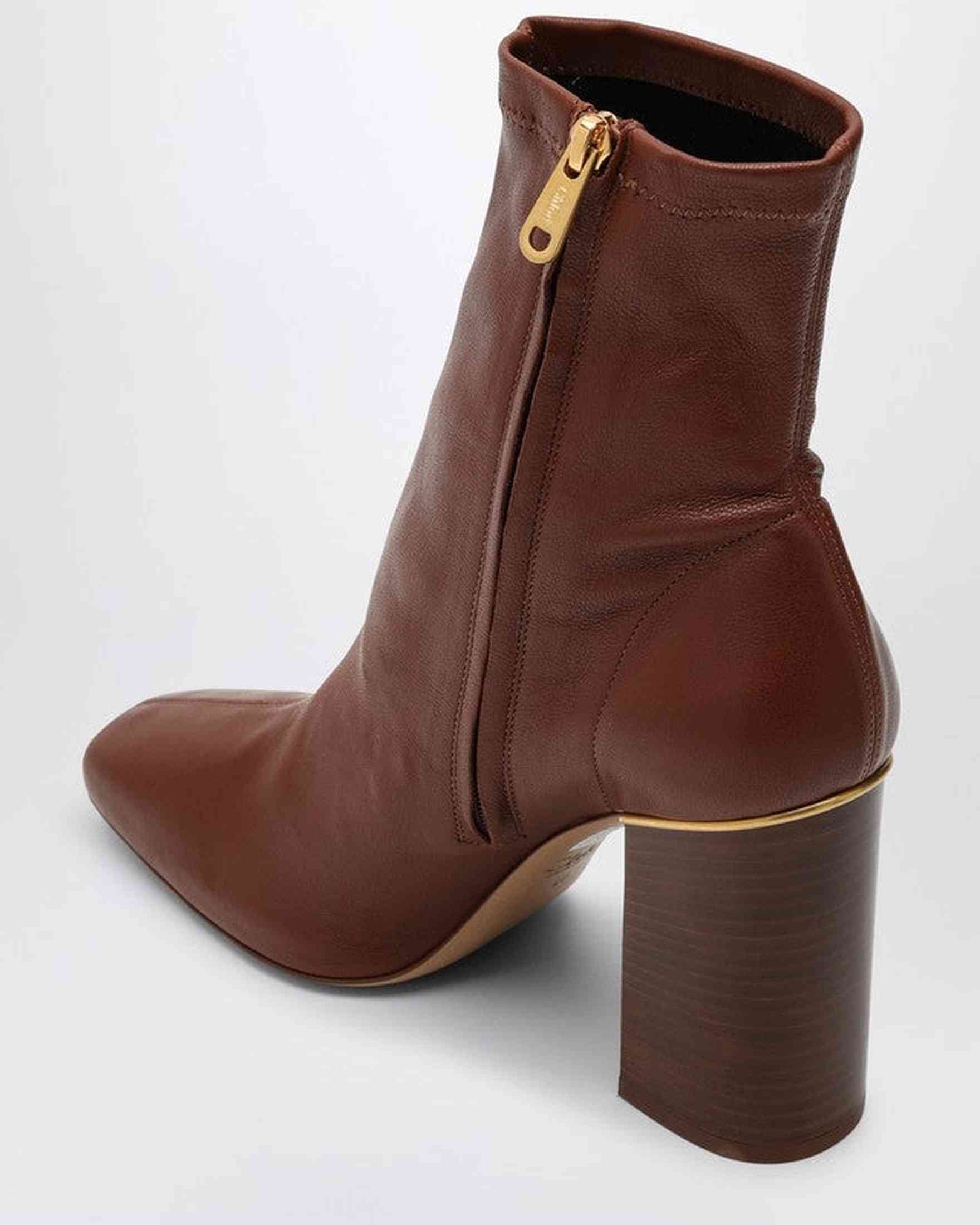 Chloé Cognac Coloured Ambre Ankle Boot Glam Steals