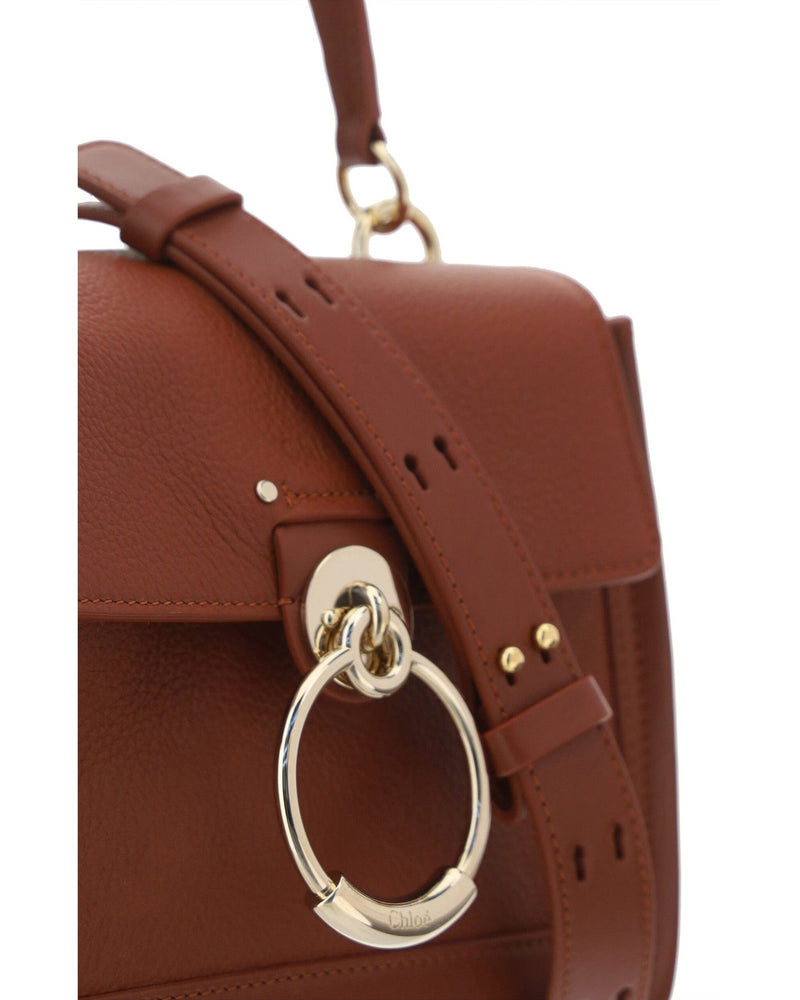 Chloé Elegant Sepia Calfskin Shoulder Brown Handbag Glam Steals