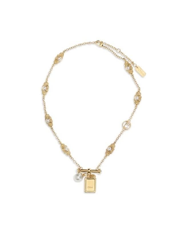 Chloé Gold Brass Necklace Glam Steals