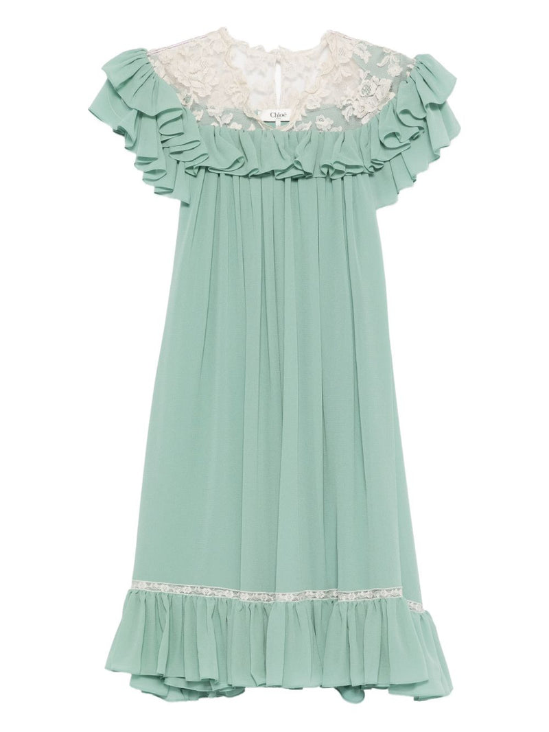 Chloé Green Dress Glam Steals