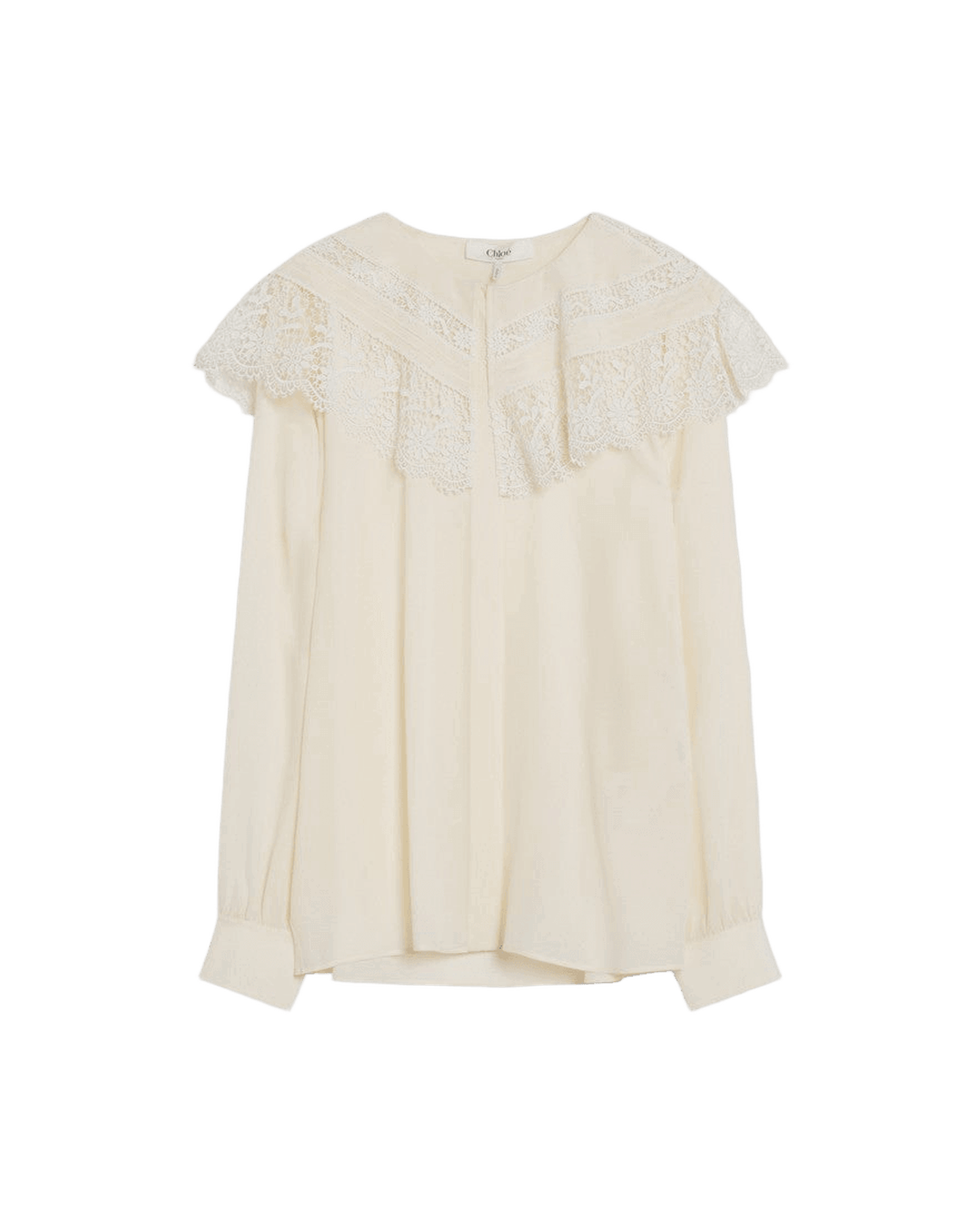 Chloé Ivory CrêPe Shirt Glam Steals
