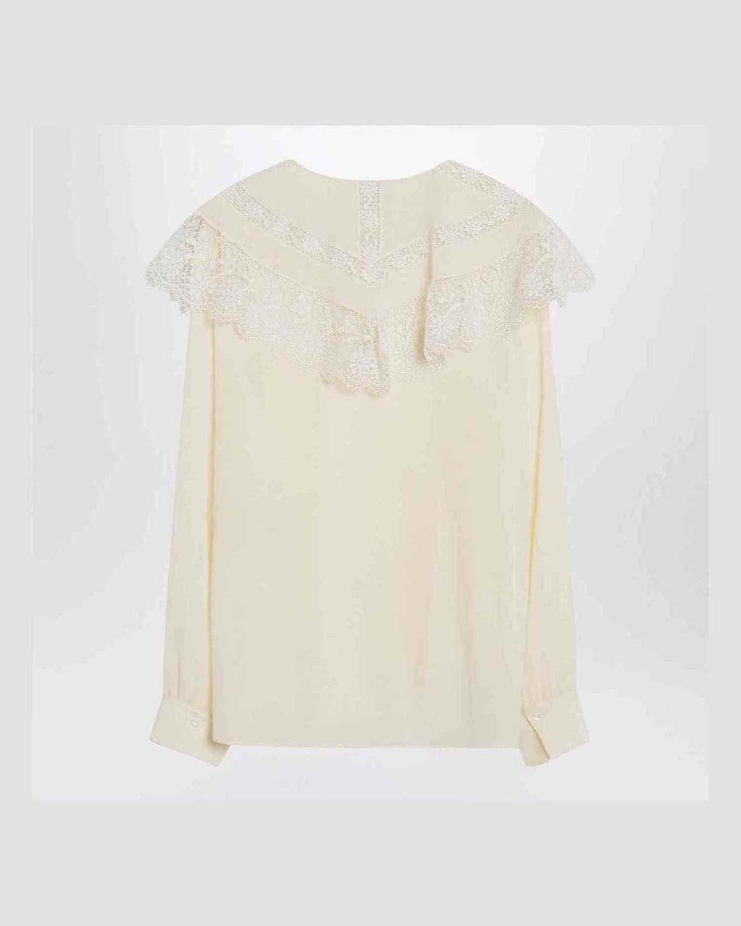 Chloé Ivory Crêpe Shirt Glam Steals