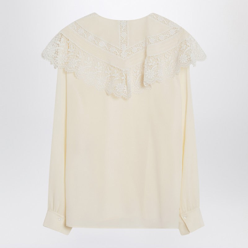 Chloé Ivory Crêpe Shirt Glam Steals