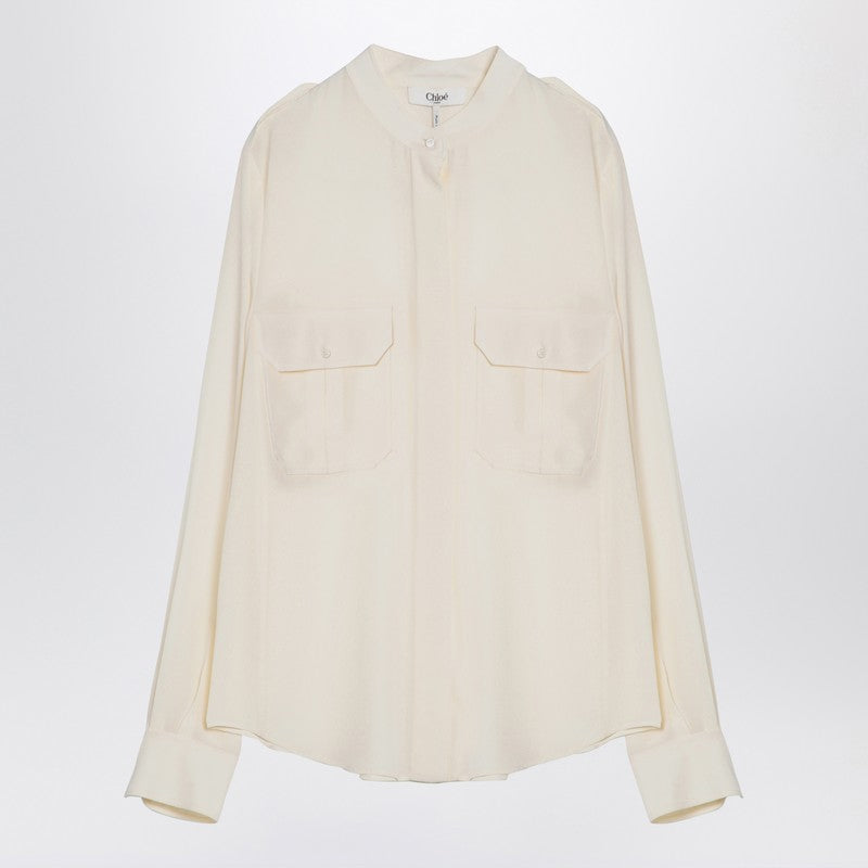 Chloé Ivory Silk Blouse Glam Steals