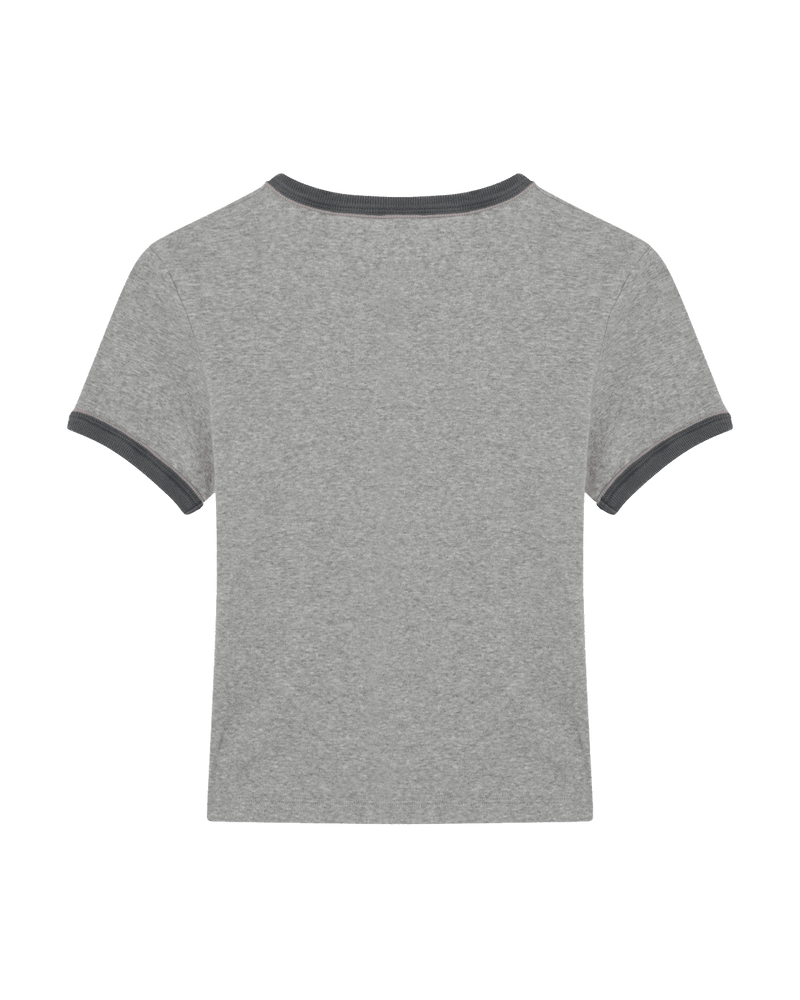 Chloé Jersey Chiné Baby Fit T-shirt with Logo Print Glam Steals