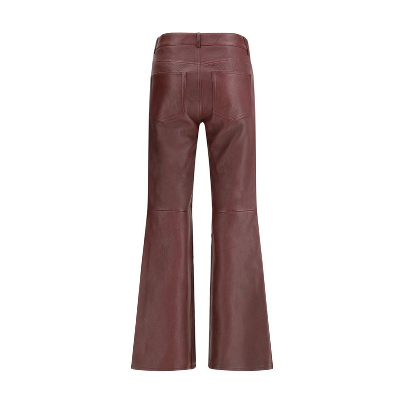 Chloé Leather Bordeaux Pant Glam Steals