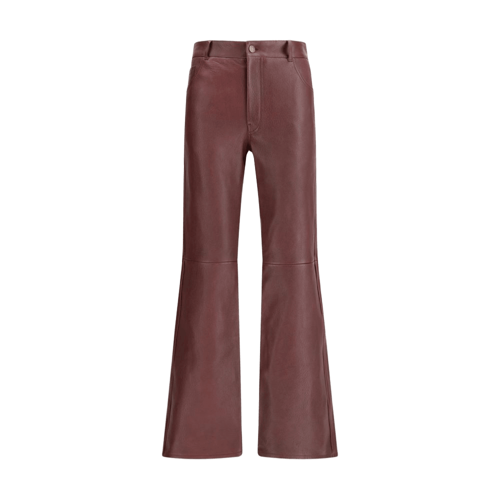 Chloé Leather Flared Lambskin Trouser Glam Steals