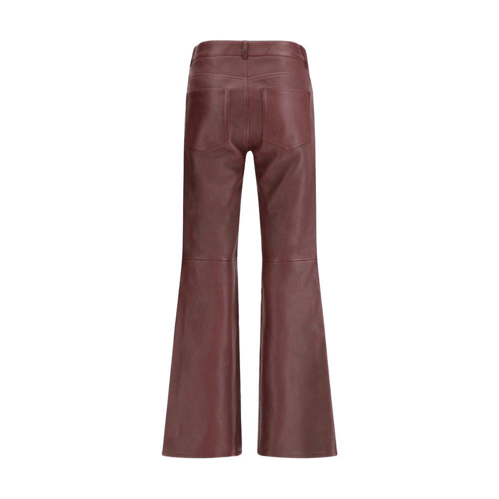 Chloé Leather Flared Lambskin Trouser Glam Steals