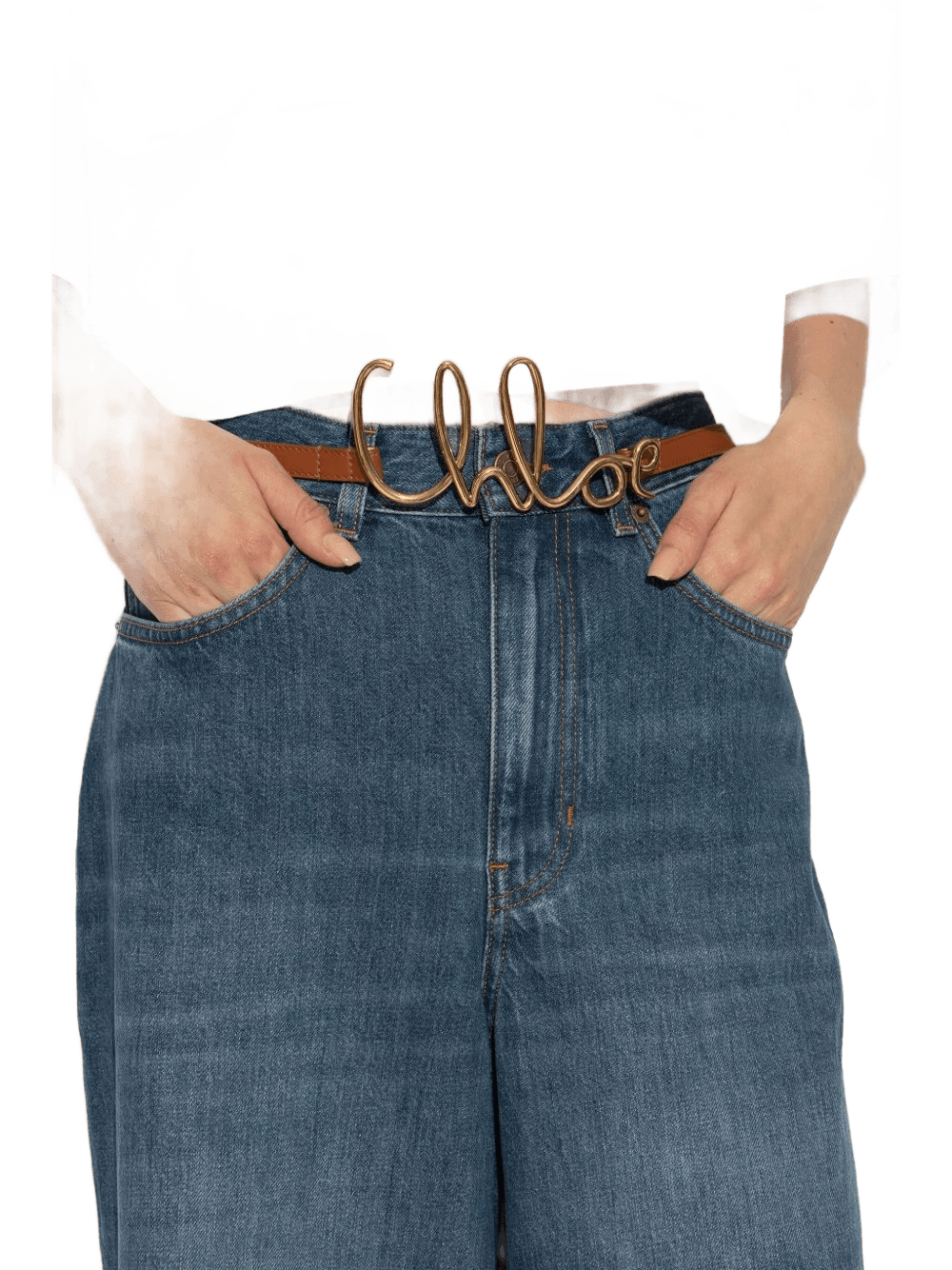 Chloé Leather Iconic Belt Glam Steals