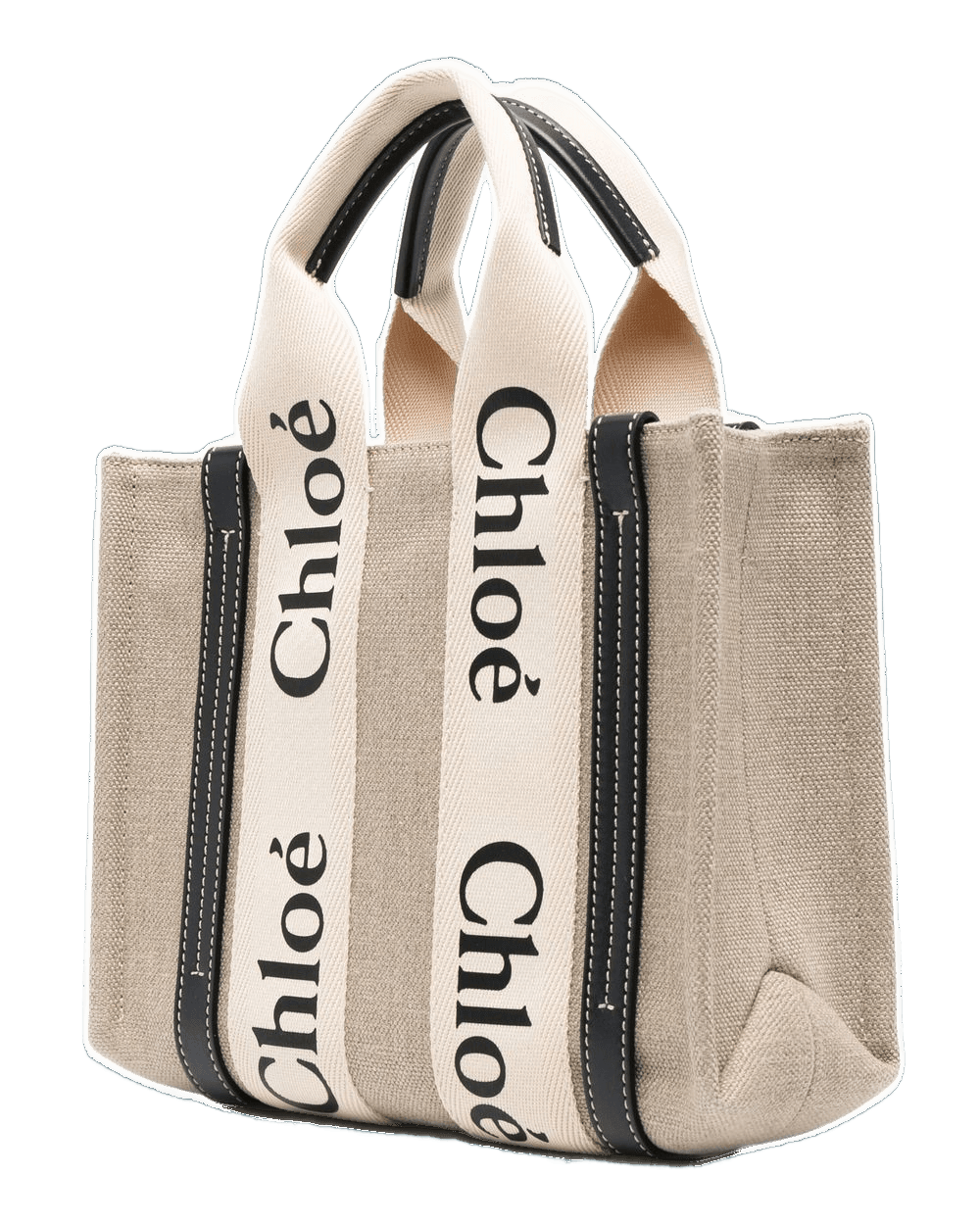 Chloé Linen Woody Mini Tote Bag Glam Steals