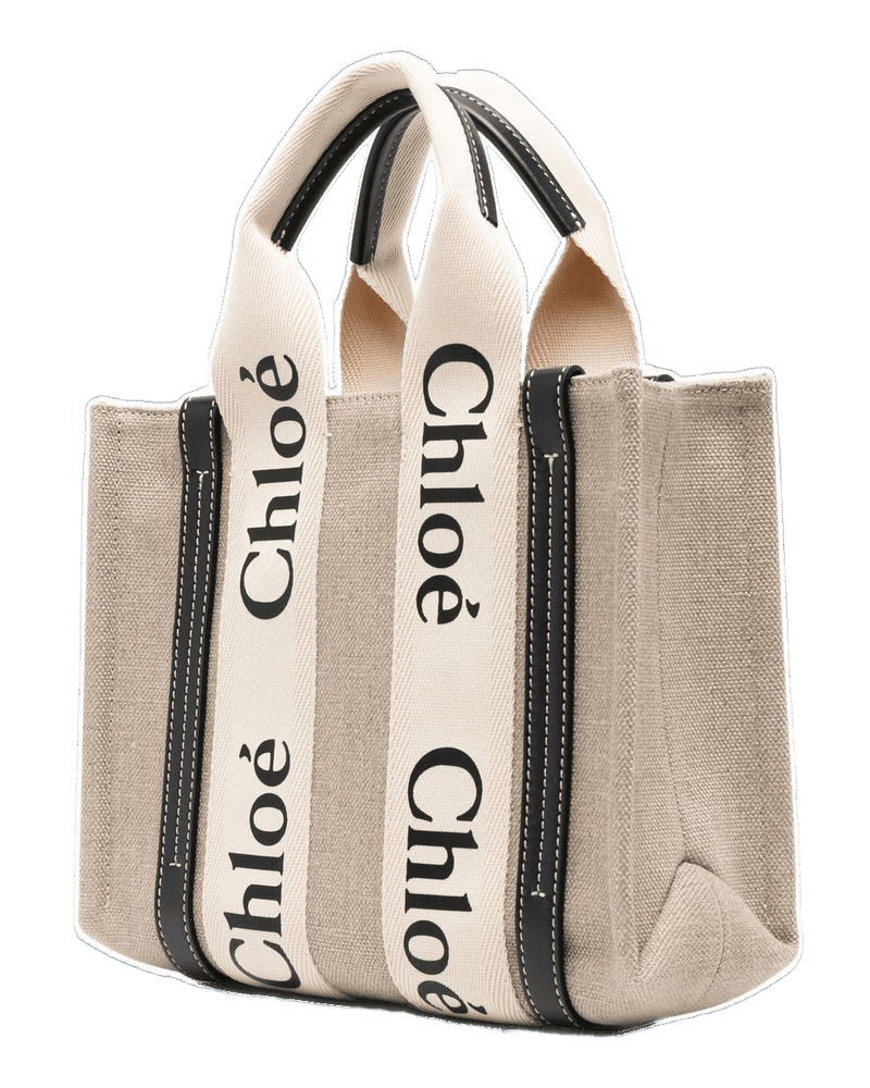 Chloé Linen Woody Mini Tote Bag Glam Steals