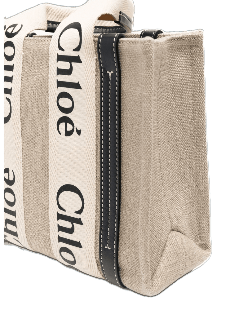 Chloé Linen Woody Mini Tote Bag Glam Steals