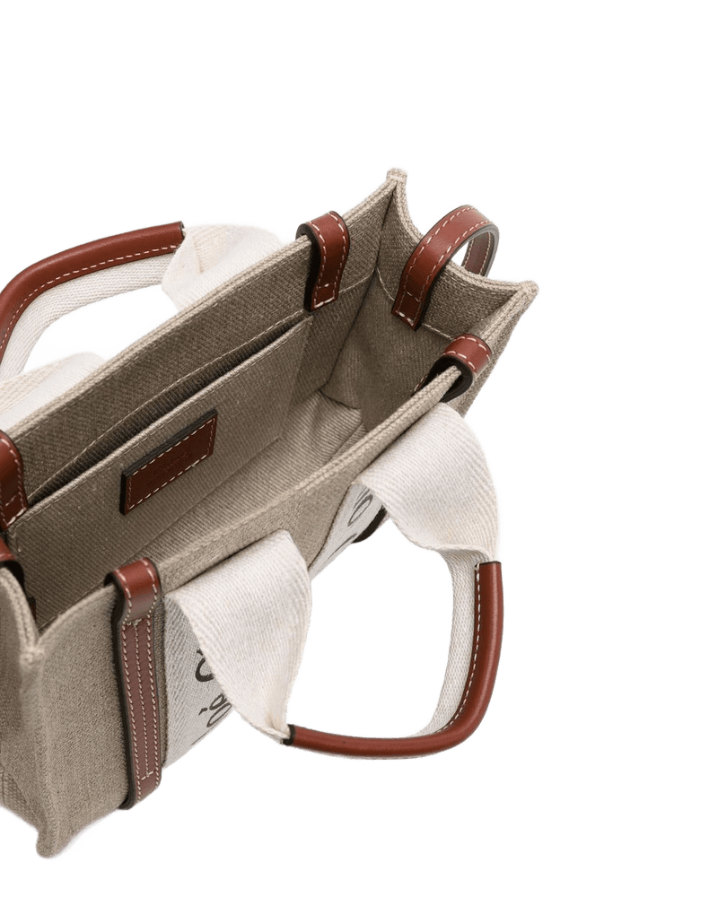 Chloé Linen Woody Small Tote Bag Glam Steals