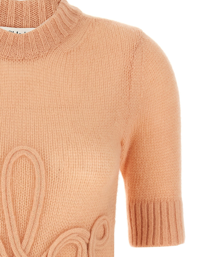 Chloé Logo Embroidery Sweater Glam Steals
