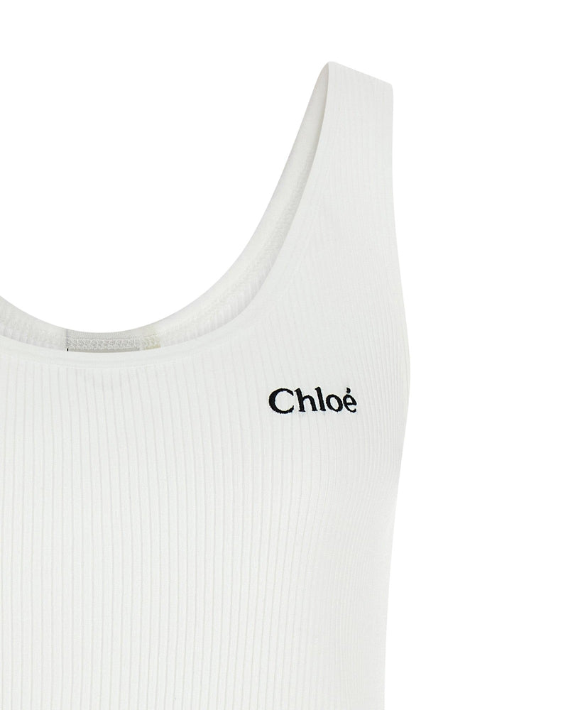 Chloé Logo Embroidery Top Glam Steals