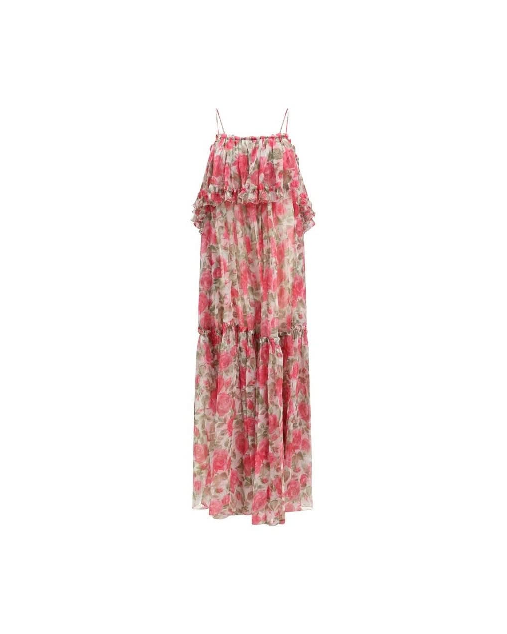 Chloé Multicolor Silk Casual Dress 