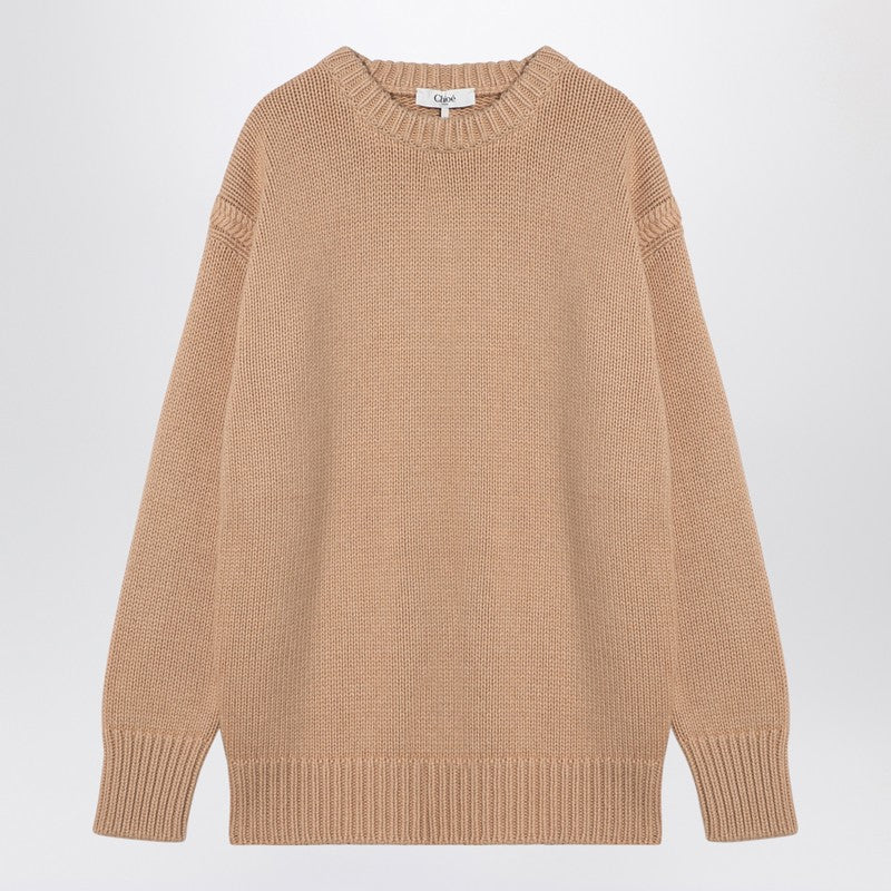Chloé Nude Cotton Cashmere and Oversize Jumper Glam Steals