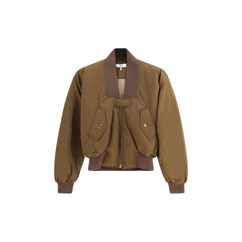 Chloé Nylon Bomber Jacket Glam Steals